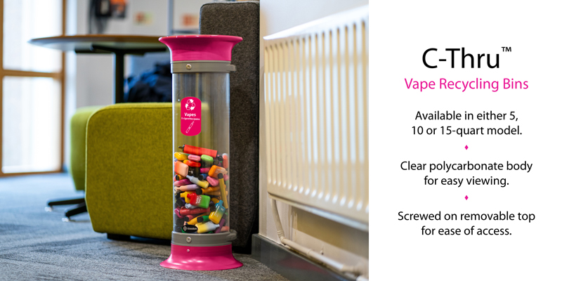 C-Thru Vape Recycling Bin