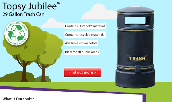 Topsy Jubilee&trade; 29 Gallon Trash Can
