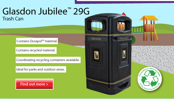 Glasdon Jubilee&trade; 29G Trash Can