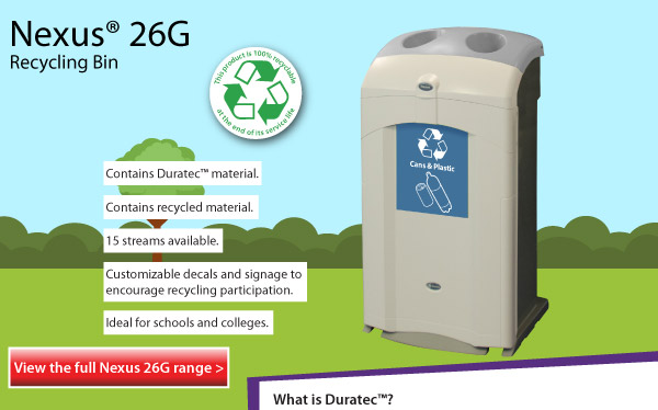 Nexus&reg; 26G - 26 Gallon Recycling Containers