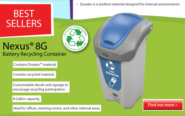Nexus&reg; 8G Battery Recycle Bin
