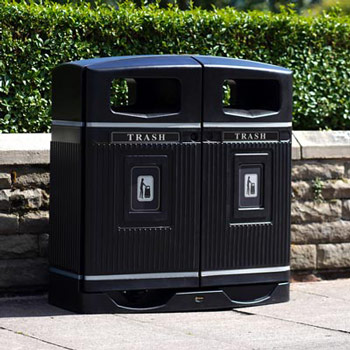 Glasdon Jubilee 58G Duo Trash Can