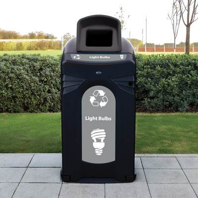 Glasdon Nexus City 64G Light Bulb Recycling Bin