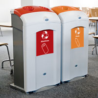 Nexus 26G Cans & Plastic Bottle Recycling Bins