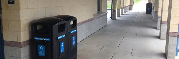 Glasdon Jubilee Recycling Bins at Pennsylvania Market Center