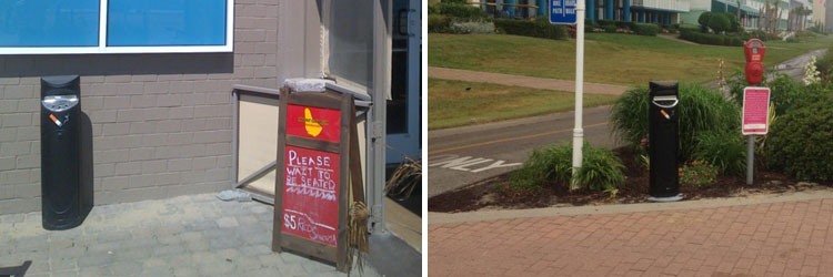 Cigarette litter prevention at Virginia Beach Oceanfront