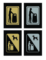 What is this?Origin&trade; 29G Trash Can - Bin-It Plaque Graphics