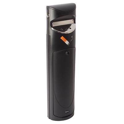 Ashguard SG&trade; Dual-Sided Cigarette Bin with Express Shipping Steel Liner, Ground Fixings & SmokeGuard&trade; Device Included