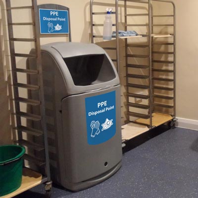 Nexus&reg; 36G Trash & Recycle Containers - 36 Gallon