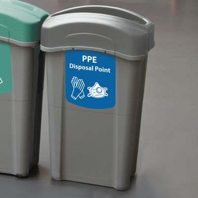 Eco Nexus&reg; 23G PPE Waste Container 23 Gallon PPE Disposal Bin