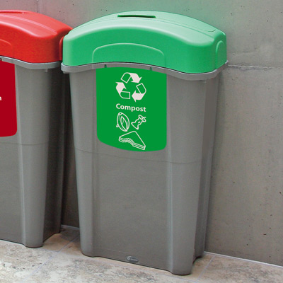 Eco Nexus&reg; 23G Trash & Recycle Containers - 23 Gallon