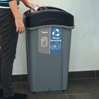 Eco Nexus&reg; Duo 23G Trash and Recycling Can