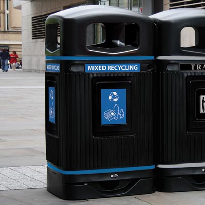 Glasdon Jubilee&trade; 29G Mixed Recyclables Recycling Bin