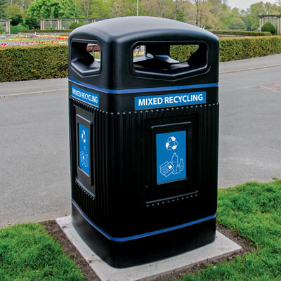 Glasdon Jubilee&trade; 80G Recycle Bins - Large Capacity Recycling Containers