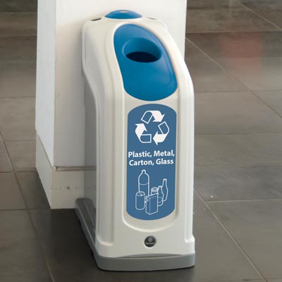 Nexus&reg; 13G Plastic, Metal, Carton and Glass Recycling Bin