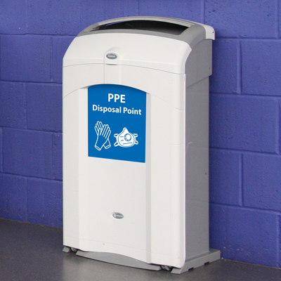 Nexus&reg; 26G PPE Disposal Container Open-Top 26 Gallon Waste Bin for Used PPE
