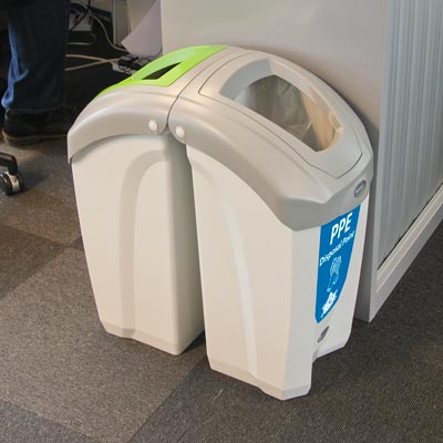 Nexus&reg; 8G PPE Trash Container 8 Gallon PPE Disposal Receptacle