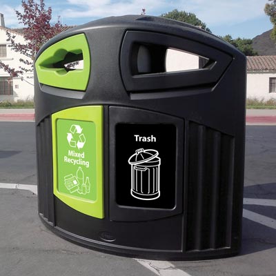 Nexus&reg; 52G Recycling Combos - 52 Gallon Recycling Containers