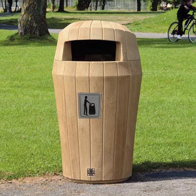 Sherwood&trade; Hood Top Trash Receptacle 20 Gallon External Trash Can