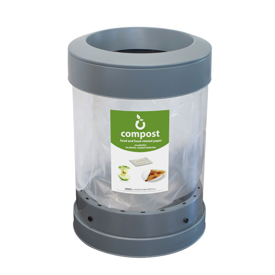 C-Thru&trade; 36 Gallon Waste & Recycling Containers