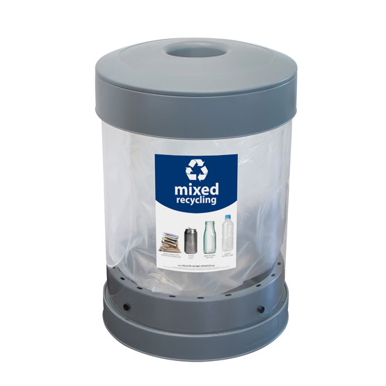 C-Thru&trade; 36G Mixed Recycling Bin & Express Delivery