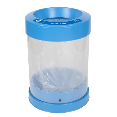 C-Thru&trade; 36G Plastic Bag Recycling Bin & Express Shipping
