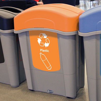 Eco Nexus&reg; 16G Trash & Recycle Containers - 16 Gallon