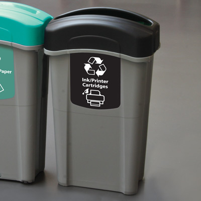 Eco Nexus&reg; 23G Trash & Recycle Containers - 23 Gallon
