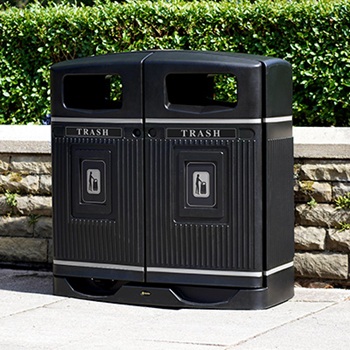 Glasdon Jubilee&trade; Duo 58G Trash Receptacle