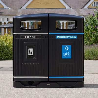 2-Stream Recycling Bins