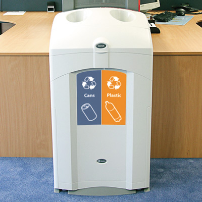 Nexus&reg; 26G Trash & Recycle Containers - 26 Gallon