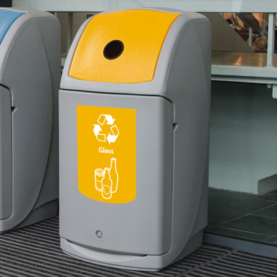 Nexus&reg; 36G Trash & Recycle Containers - 36 Gallon