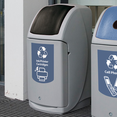 Nexus&reg; 36G Trash & Recycle Containers - 36 Gallon