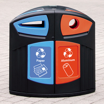 Nexus&reg; 52G Recycling Combos - 52 Gallon Recycling Containers