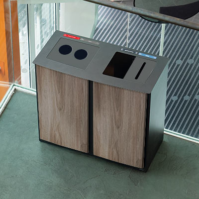 Nexus&reg; Style 48G Quad Recycling Station Capacity of 4 x 12 Gallons