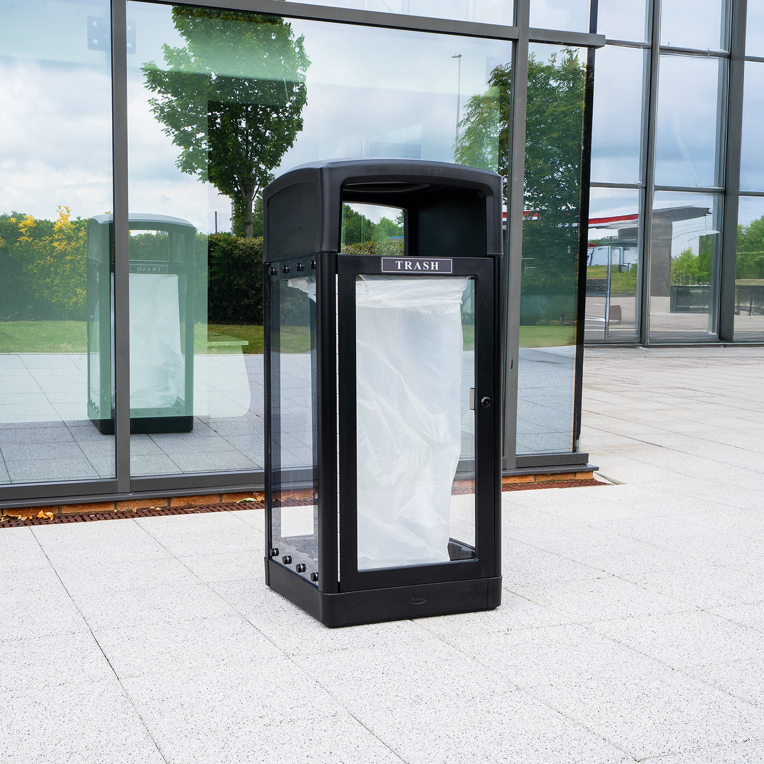 Transparent Trash Cans