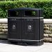 Glasdon Jubilee&trade; 58G Duo Trash Receptacle